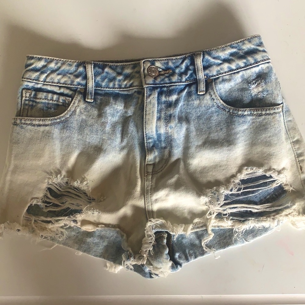 PacSun distressed ombré shorts